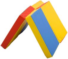 Гімнастичний мат складаний SportBaby П'ятнашка 120х80x8 см, Еко-шкіра
